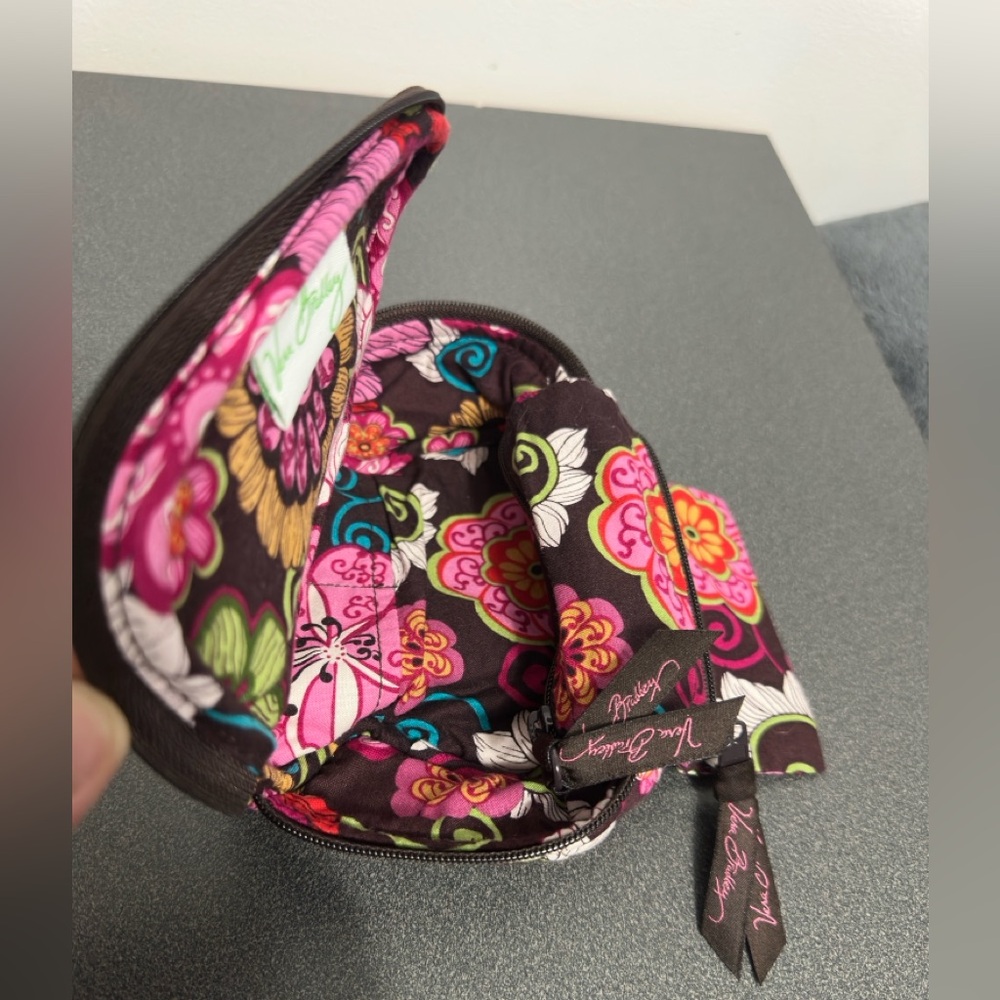 Vera Bradley Pink and Green Floral Cosmetic Bag Set retired in 2007 - Picture 4 of 6
